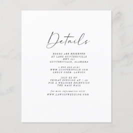 Flyer Tarjeta de detalles del presupuesto