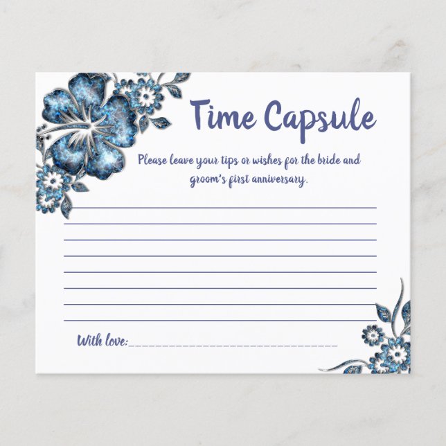 Flyer Tarjeta de ducha de novia Consejos de la cápsula d (Frente)