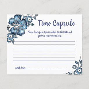 Flyer Tarjeta de ducha de novia Consejos de la cápsula d