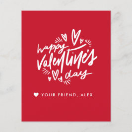 Flyer Tarjeta de El día de San Valentín de presupuesto