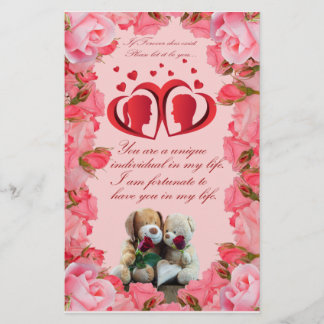 Flyer Tarjeta de felicitación romántica