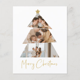 Flyer Tarjeta de felicitaciones del árbol de navidad de 