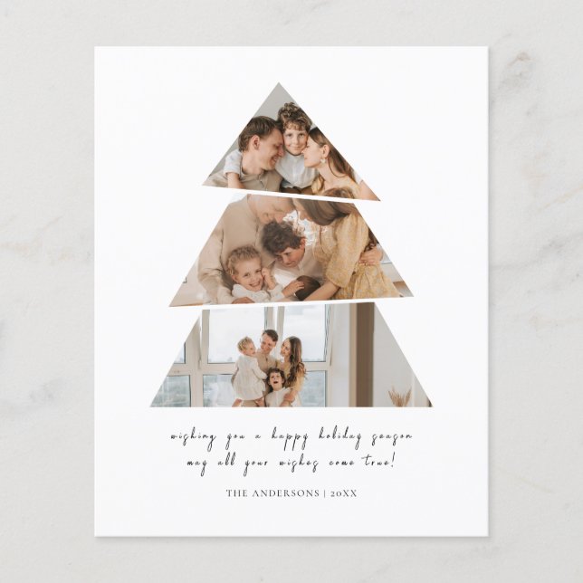 Flyer Tarjeta de felicitaciones del árbol de navidad de  (Frente)