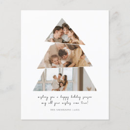 Flyer Tarjeta de felicitaciones del árbol de navidad de 