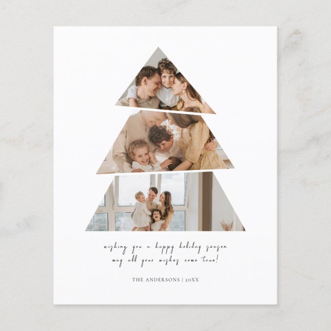 Flyer Tarjeta de felicitaciones del árbol de navidad de  (Frente)