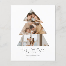 Flyer Tarjeta de felicitaciones del árbol de navidad de 