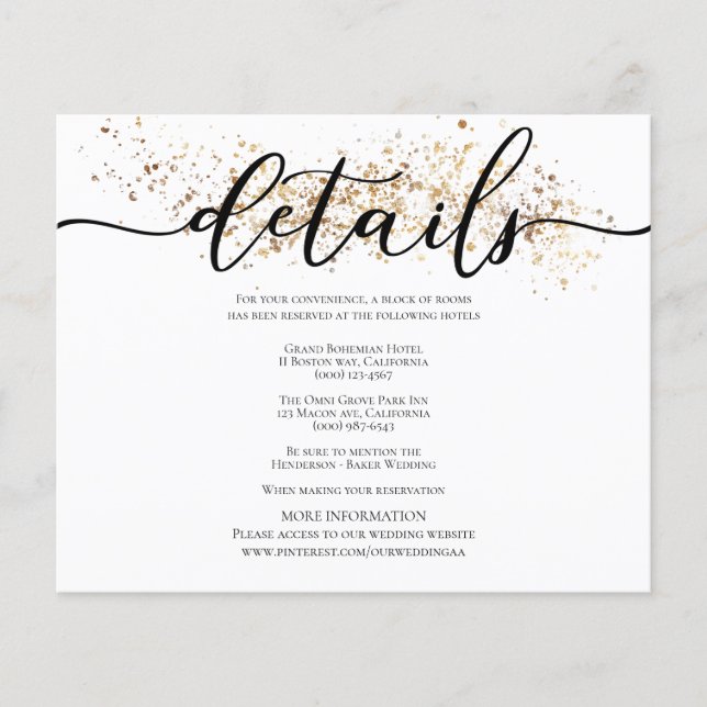 Flyer TARJETA DE INFORMACIÓN PRESUPUESTARIA SIMPLES. Fly (Frente)