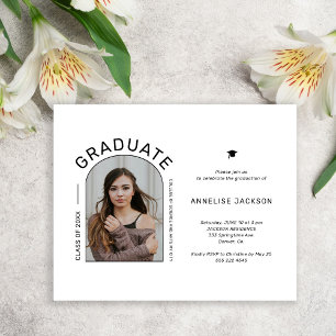 Flyer Tarjeta de invitación de fiesta de graduación de f