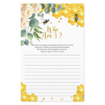 Tarjeta de juego Bee Who Am I