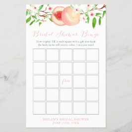 Flyer Tarjeta de juego de bingo de ducha dulce orchard p