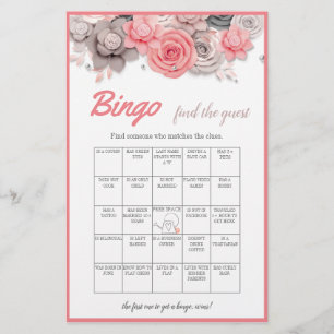 Flyer Tarjeta de juego de bingo de invitados para la fie