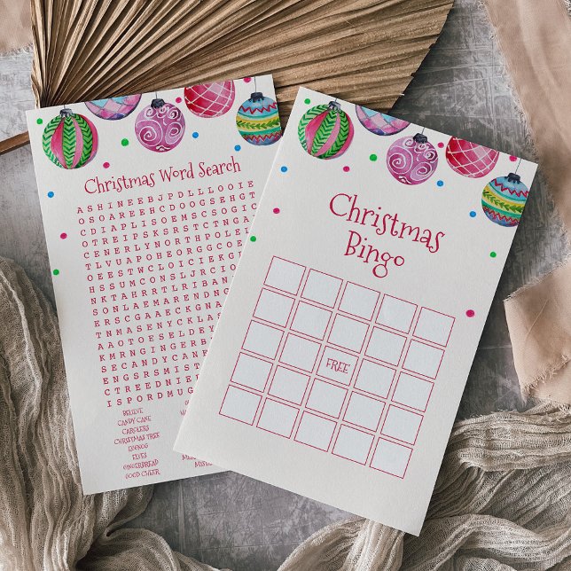 Flyer Tarjeta de juego de Bingo para Navidades de Orname (Subido por el creador)