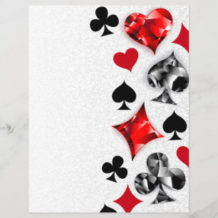 Flyer Tarjeta de juego de jugador de póquer se adapta a 