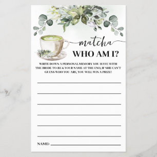 Flyer Tarjeta de juego de tarjeta de regadera de boda Eu