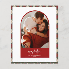 Flyer Tarjeta de Navidades de arco moderno