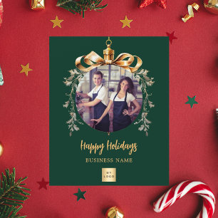 Flyer Tarjeta de Navidades de fotografía de negocios con