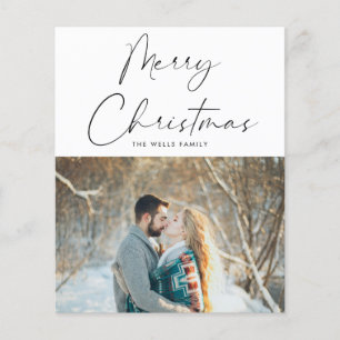 Flyer Tarjeta de Navidades fotográficos de presupuesto