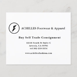 Flyer Tarjeta de presentación estándar, 3,5" x 2,0"