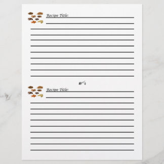 Flyer Tarjeta de receta para cocinar estilo de casa