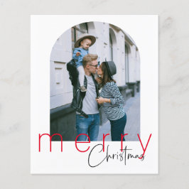 Flyer Tarjeta de saludo de Navidad Budget Arch Merry