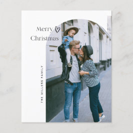 Flyer Tarjeta de saludo de Navidad Budget Arch Merry