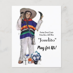 Flyer Tarjeta de San José Luis Sánchez del Río