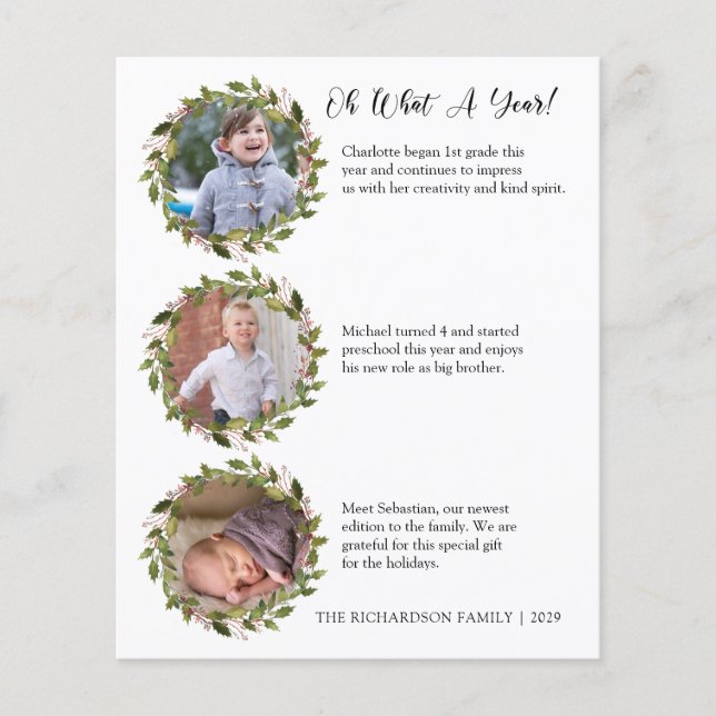 Flyer Tarjeta de vacaciones de fotografía de presupuesto (Frente)