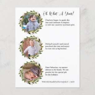 Flyer Tarjeta de vacaciones de fotografía de presupuesto