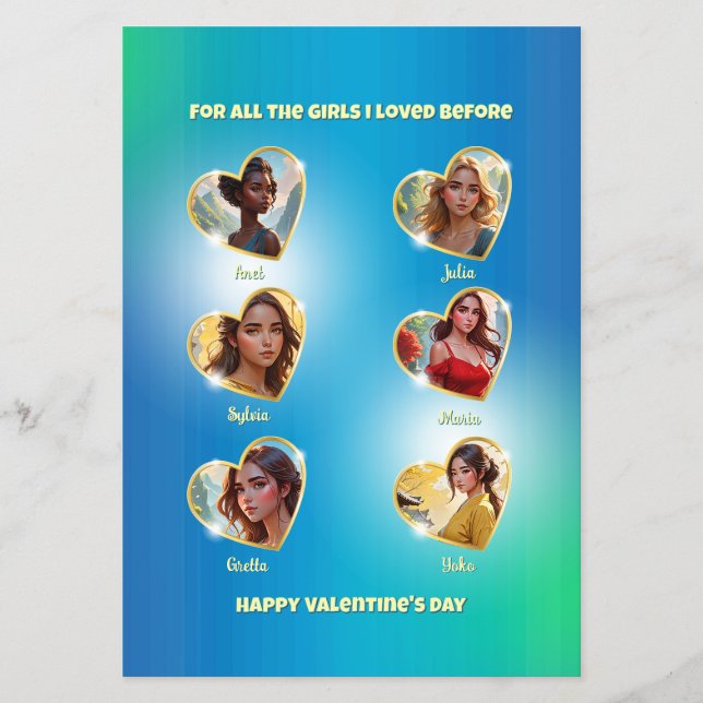 Flyer Tarjeta El día de San Valentín traviesa para solte (Frente)