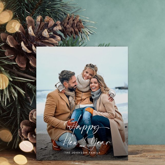 Flyer Tarjeta fotográfica de guión elegante de Budget Ha (Subido por el creador)