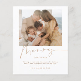 Flyer Tarjeta fotográfica navideña para Navidades Minima