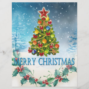 Flyer Tarjeta navideña Merry