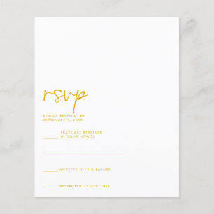 Flyer Tarjeta RSVP de PRESUPUESTO