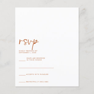 Flyer Tarjeta RSVP de PRESUPUESTO