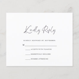 Flyer Tarjeta RSVP de presupuesto