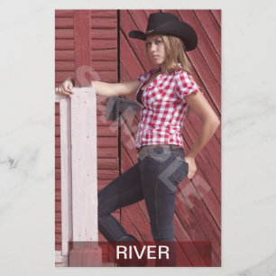 Flyer Tarjeta Zed/Comp de dos caras de color rojo