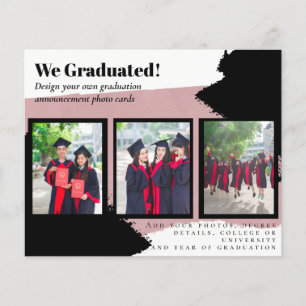 Flyer Tarjetas de Invitación de GRADUACIÓN DE Collages d