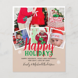 Flyer Tarjetas de Navidad de Foto de PRESUPUESTO - Colla