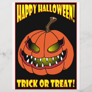 FLYER TARJETAS DE TRICK O TRATAMIENTO DE HALLOWEEN -1