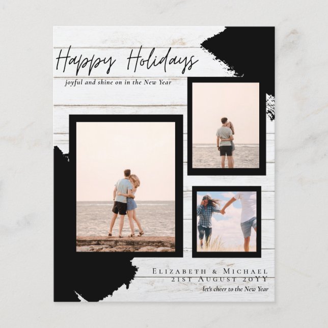 Flyer Tarjetas fotográficas de Budget Happy Holidays Res (Frente)