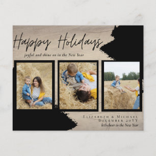Flyer Tarjetas fotográficas de Budget Happy Holidays Res