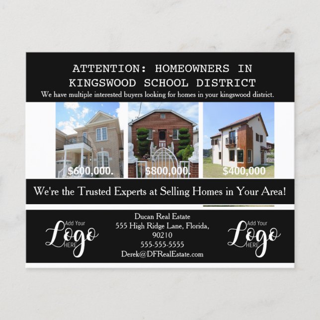 Flyer Tarjetas postales dirigidas a distritos escolares  (Frente)
