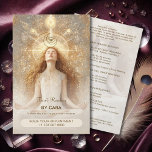 Flyer Tarot Mystic Wye Moon Gold<br><div class="desc">Promueva sus servicios holísticos con este elegante viajero de negocios Tarot y Espiritual, diseñado para profesionales en los campos de la lectura Tarot, entrenamiento espiritual, instrucción de yoga, guía de meditación y curación holística. Con un diseño místico y celeste con acentos dorados, este folleto es perfecto para atraer clientes que...</div>