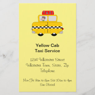 Flyer Taxi personalizado Company