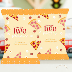 Flyer Te Amo Dos Pizzas Favor Chip Bag Wrapper