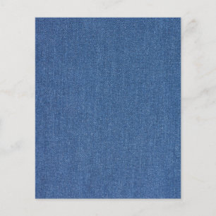 Flyer Tela original textil azul moda jean denim