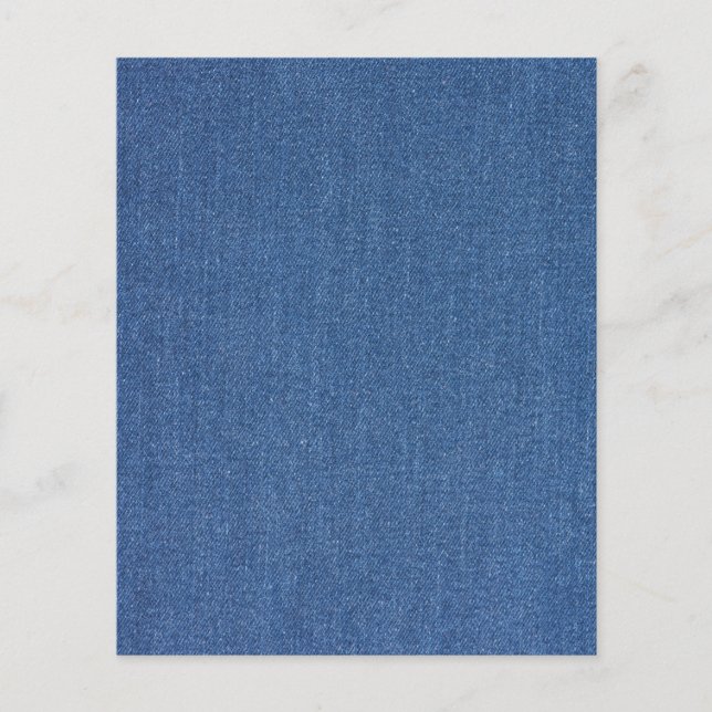 Flyer Tela original textil azul moda jean denim (Frente)