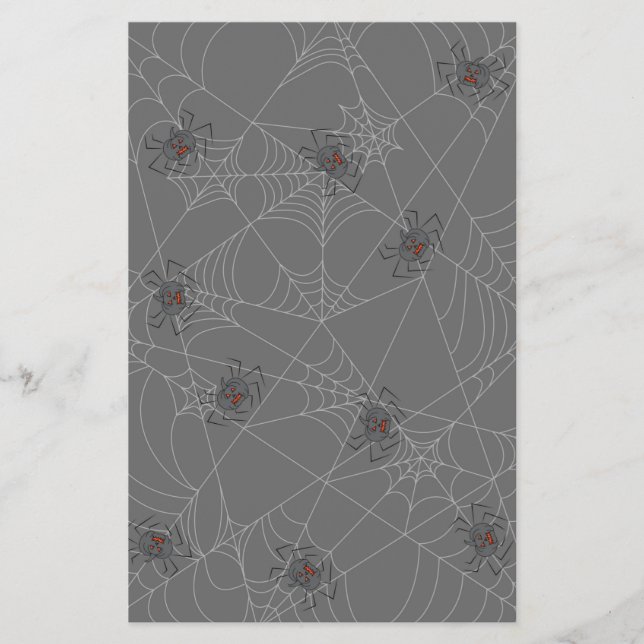 Flyer telaraña y calabazas de Halloween (Frente)