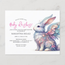 Flyer Tema de primavera del Chica de presupuesto Baby Sh