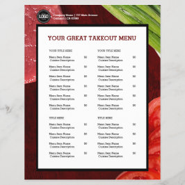 Flyer Tema del restaurante de carne personalizado